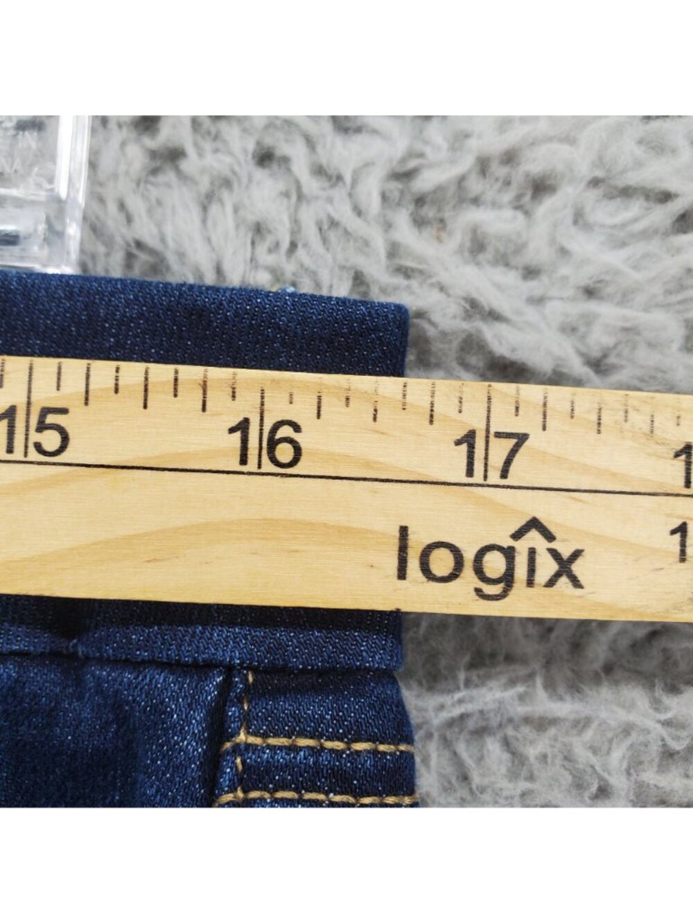 Seven7 Jeans Womens Size 12 Blue Tummyless High Rise Skinny London Wash Stretchy - Picture 6 of 13